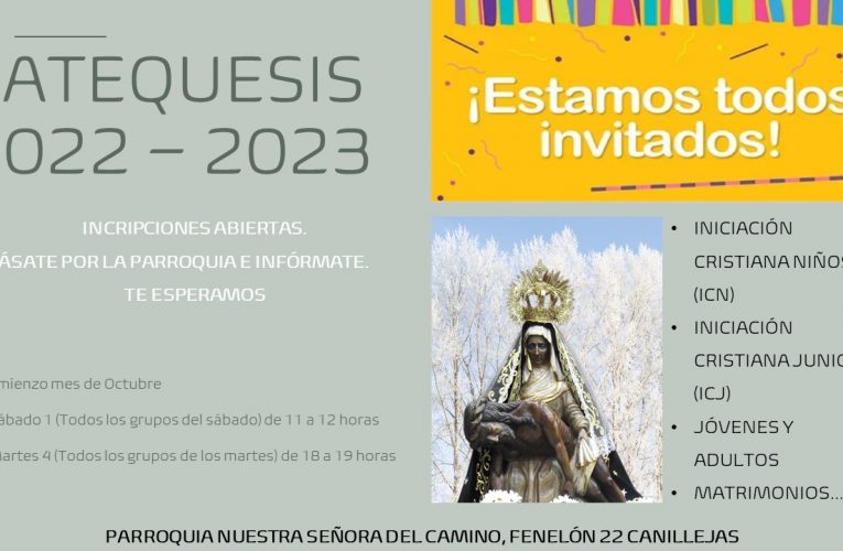 Horarios de catequesis
