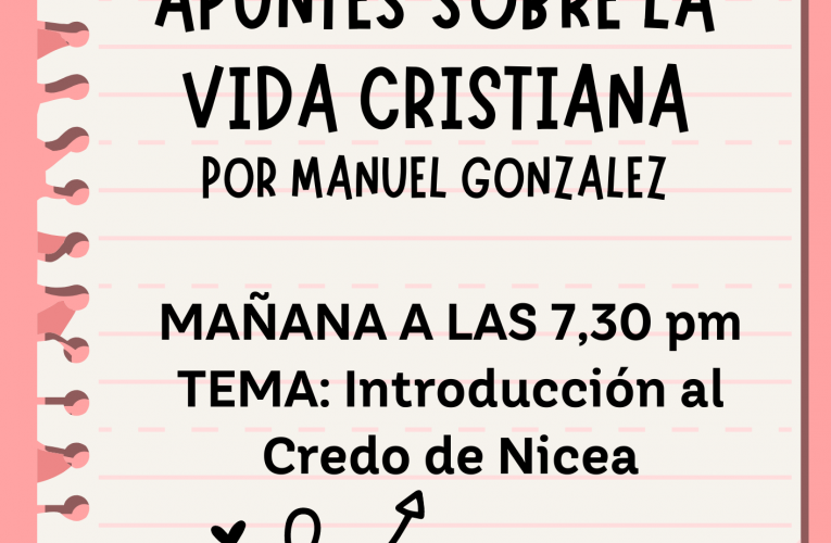 APUNTES DE LA VIDA CRISTIANA